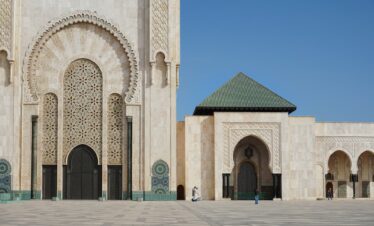 White mosque in Casablanca, Morocco